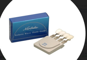 Шкала Esthetic White Shade Guide для подбора цвета (супер белая), Noritake