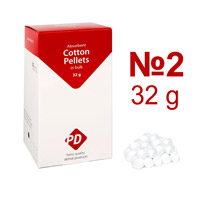 Ватные шарики №2 (Cotton pellets №2), 32г, 33262, PD