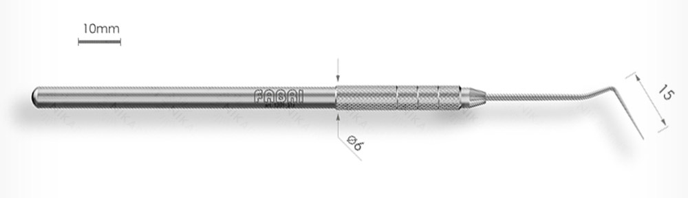1301-31z Улучшенный двухугловой зонд с ручкой Ø6мм