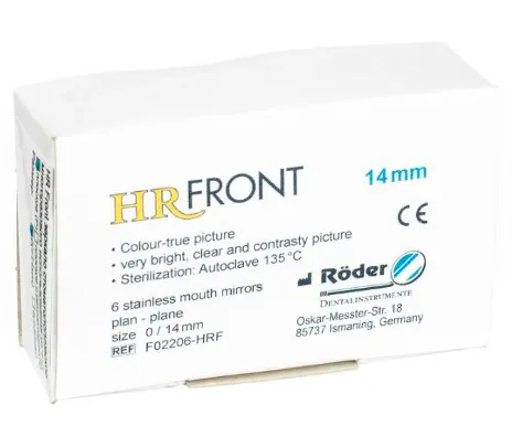 Зеркало стоматологическое прямое №0 (12шт), HRFRONT