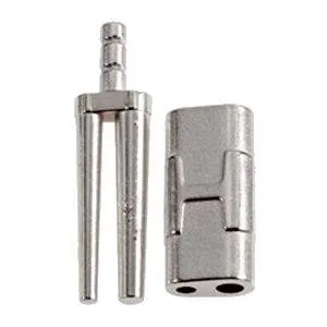 Штифты Bi-V-Pin H со втулкой никелированные с резиновой подкладкой 15 мм (1000шт), 03026, SONG YOUNG