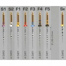 Машинные файлы ProTaper (Протейпер) 25мм ассорти (SX-F3  по 1шт), A 0409/A041522590112, МАЛИФЕР