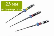 Мtwo Тейпер файлы 25мм конус 04 №10 wp 16мм (6шт), VDW