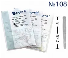 Штифты беззольные "YUNIPIN", №108W, белые, 100шт, KAGAYAKI