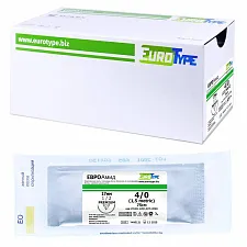 ЕВРОАМИД 4/0 (12шт, 75см, 17мм О/Р, 1/2) : АРТ 1712О1 4/0(1,5)75-СПДЧ
