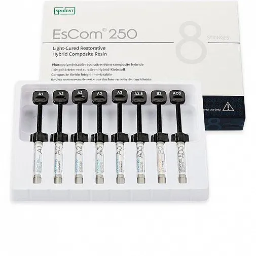 ЭсКом 250 (EsCom250 Kit), Пломбировочный материал, 8шпрх4г, Spident