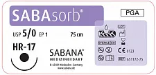 САБАфил N53133-45 5/0 (24шт, 45см, 13мм, 3/8), обр.-реж., SABANA