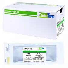 ЕВРОАМИД Премиум 4/0 (12шт, 75см, 19мм Колющая, 3/8) : АРТ40S7DR19 