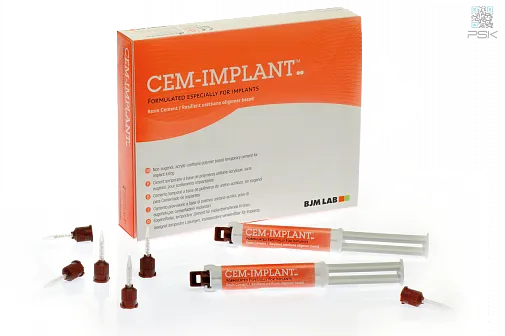 ЦемИмплант (Cem-Implant), цемент, 2двойных шпр.х5мл+ 20 нас., 100115, BJM