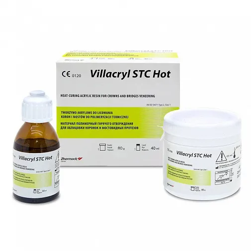 Виллакрил STC Hot (Villacryl STC Hot), А1, пластмасса для ремонта протезов, 80г+40мл, V210A1Z01, Everall7
