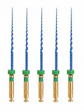 Машинные файлы UltraFiles Blue (T-Flex) 25мм 04 №35, никель-титан, (5шт), ЕВРОФАЙЛ