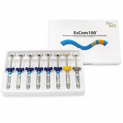 ЭсКом 100 (EsCom100 Kit), большой набор, 8шпрх4г, Spident
