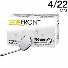 Зеркало стоматологическое прямое №4 (12шт, 22 мм, без ручки), HRFRONT