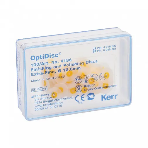 ОптиДиск (OptiDisc), 12,6мм, ультратонкие, 100шт, 4186, KERR