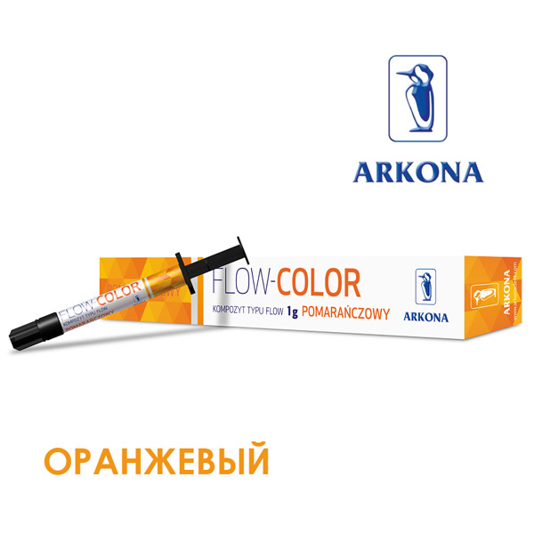 Флоу Колор (Flow-Color), оранжевый, шприц, 1г, ARKONA
