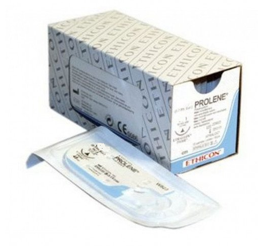 Пролен (Prolene) 5-0 (12шт, 75см/кол./13мм/3/8), W8890, Jh@Jh