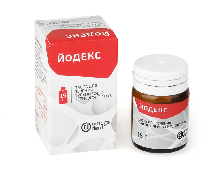 Йодекс, паста для лечения периодонтитов (15г), ОМЕГА