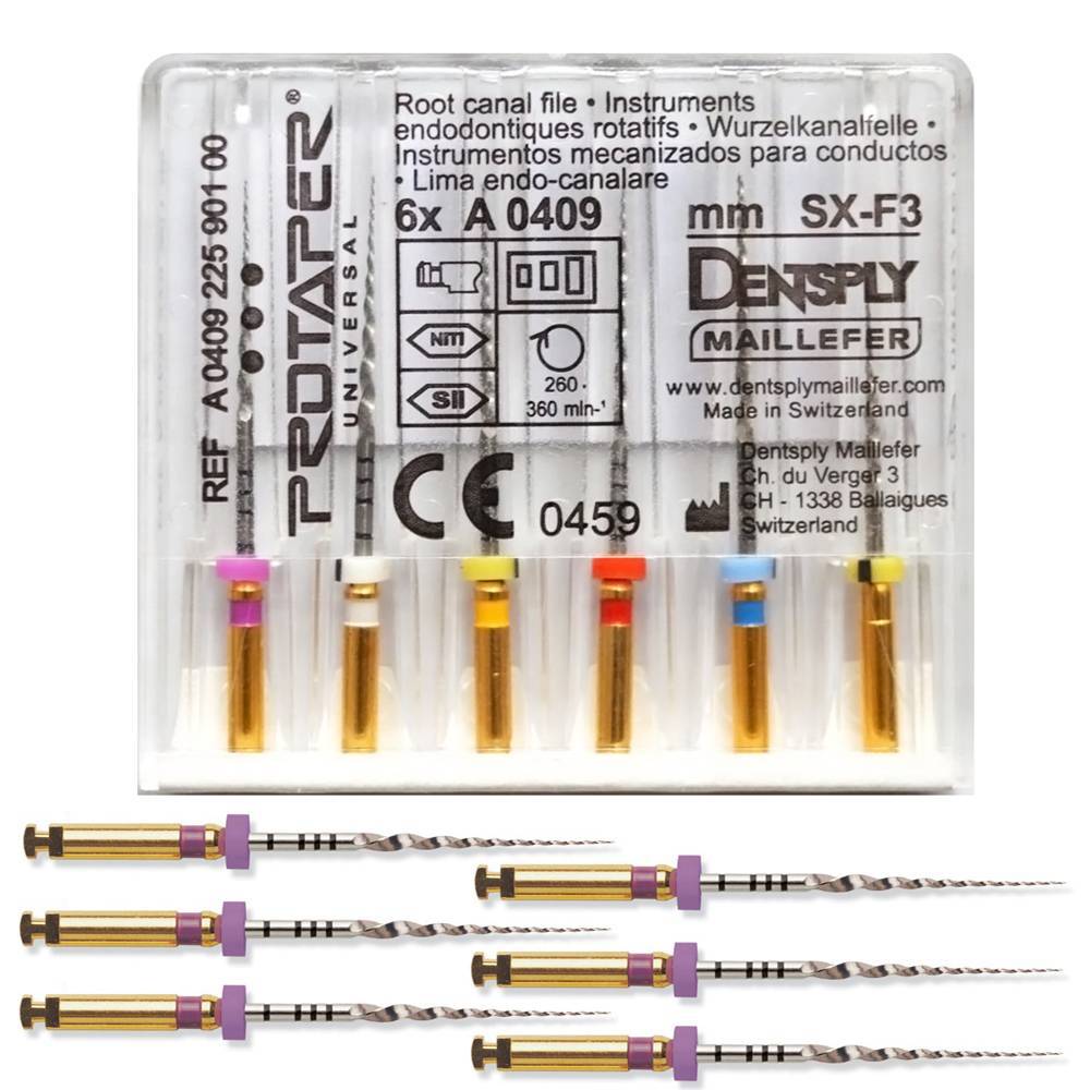 Машинные файлы ProTaper 21мм S1 (6шт), A041022110112, МАЛИФЕР