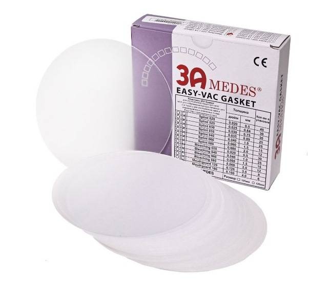 Пластины EV Gasket, Splint 020 круглые (125х0,5мм), 40шт, 3A MEDES