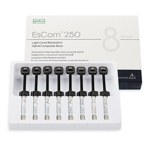 ЭсКом 250 (EsCom250 Kit), Пломбировочный материал, 8шпрх4г, Spident