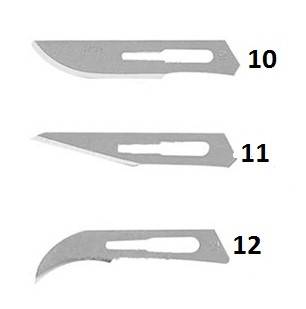 Лезвия для скальпеля №10 углеродистая сталь (100шт), 0601-01-10, ApexMed