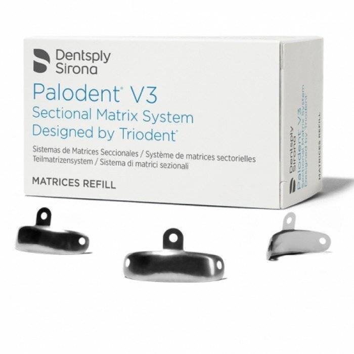 Матрицы Палодент (Palodent V3 Sectional Matrix System Matrices Refill), 3,5мм, 50шт, 659710V, ДЕНТСПЛАЙ