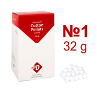 Ватные шарики №1 (Cotton pellets №1), 32г, 33261, PD