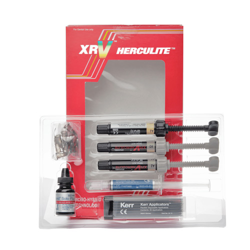 Световой композит Геркулайт XRV Мини Кит (Herculite XRV Mini Kit), 3шпр.x3гр+ Бонд 3мл, 62829, KERR