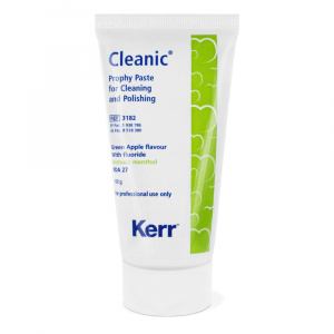 Клиник (Cleanic),паста абразивная с фторидом, зеленое яблоко, 100г, 3382, KERR