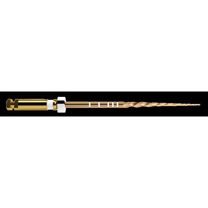 Протейпер Голд (Protaper Gold) стерильные файлы 31мм S2 6шт, A0410231G0203, МАЛИФЕР (Белые)