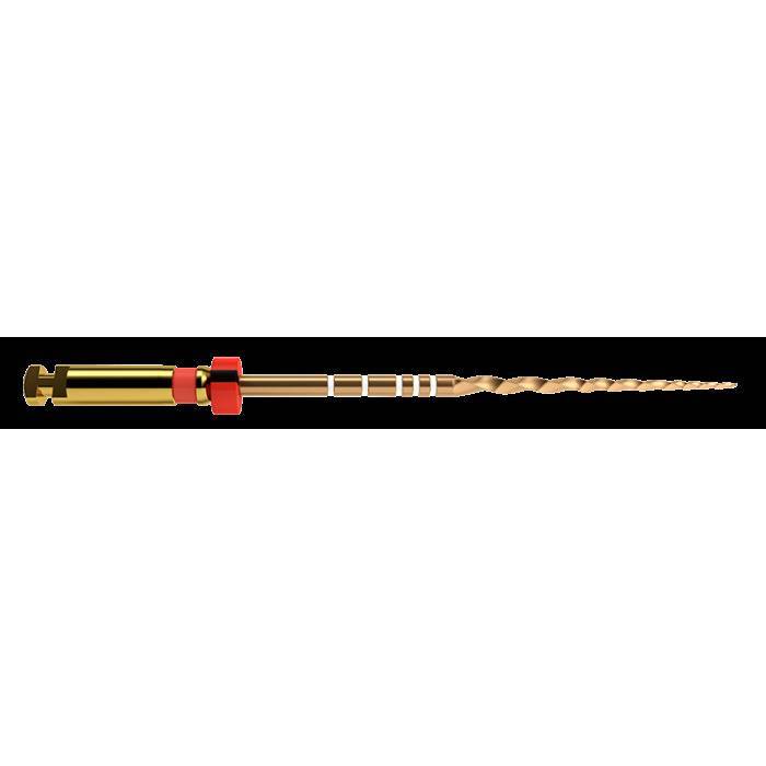 Протейпер Голд (Protaper Gold) стерильные файлы 25мм F2, 6шт, A0411225G0203, МАЛИФЕР