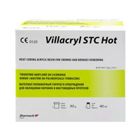 Виллакрил STC Hot (Villacryl STC Hot), A2, пластмасса для ремонта протезов, 80г+40мл, V210A2Z02, Zhermack