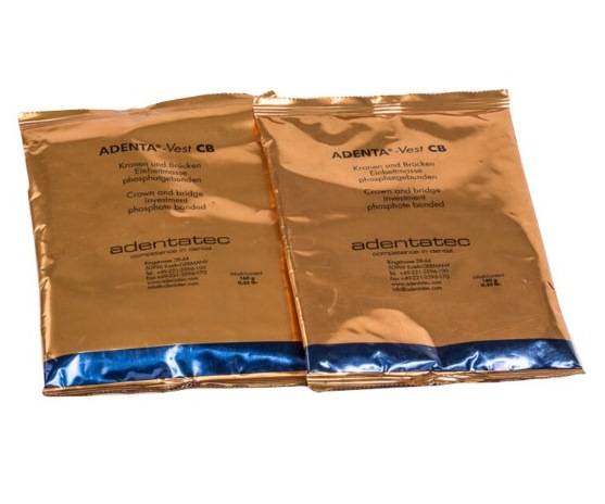 Паковочная масса для коронок и мостов AdentaVest CB (63х160г), Adentatec