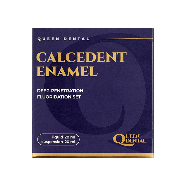 Кальцедент эмаль (Calcedent Enamel KIT), набор, 20мл+20мл, FP2020CE000, Queen Dental