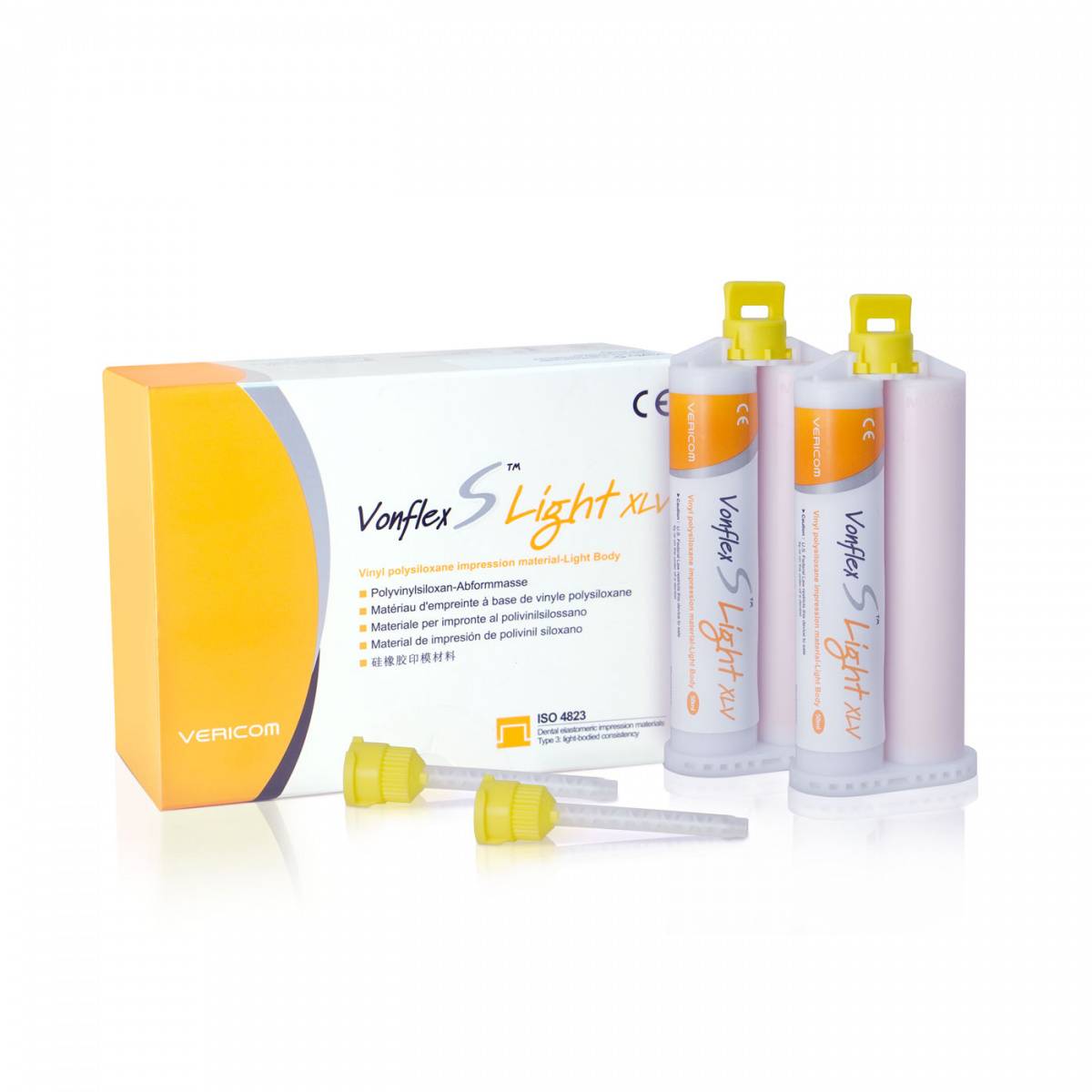 Вонфлекс С Лайт Нормал (Vonflex S Light Normal), слепочный материал, база+катал. 2х50мл), Vericom