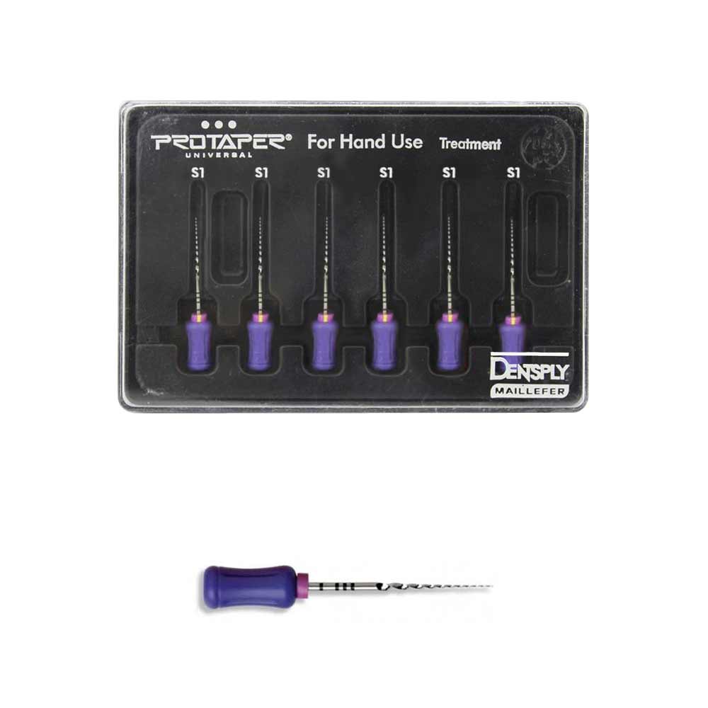 Ручные файлы ProTaper Hand 21мм S1 (6шт), A041602110112, МАЛИФЕР