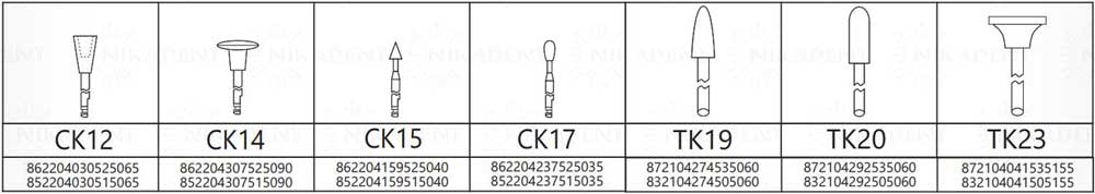 Силиконовые полировочные головки Diaflex-керамика