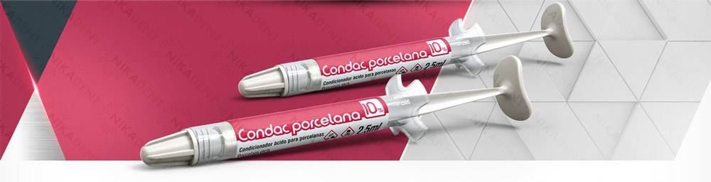 Condac porcelana гель плавиковой кислоты 10% для травления изделий из стоматологической керамики.