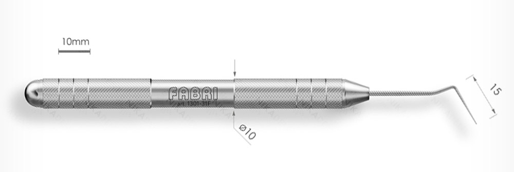 1301-31F Улучшенный двухугловой зонд с эргономичной ручкой Ø10мм