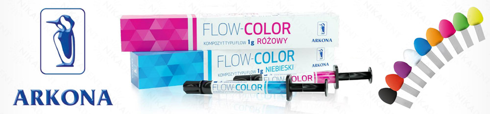 FLOW COLOR – текучий микрогибридный композит, цветной.