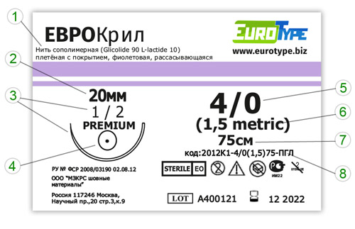 ЕВРОкрил 2012К1 4/0(1,5)75
