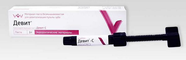 Девит-С, безмышьяковистая паста (3г), ВладМиВа - Стоматологических ...