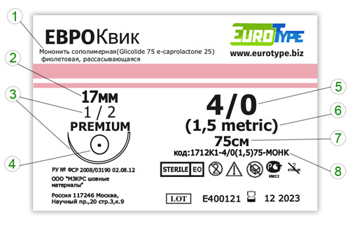 ЕВРОквик 1712К1 4/0(1,5)75-МОНК