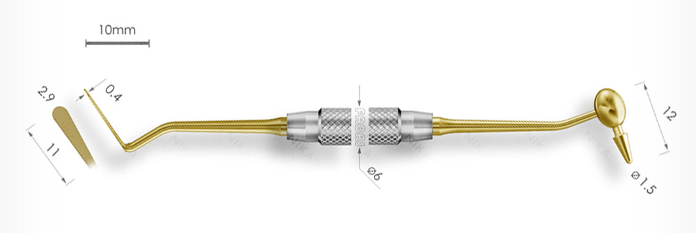 Штопфер - конденсатор - гладилка с ручкой Ø6мм