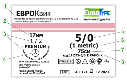 ЕВРОКвик 1712T1-5/0(1.0)75-МОНК