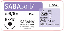 САБАфил N53133-45 5/0 (24шт, 45см, 13мм, 3/8), обр.-реж., SABANA