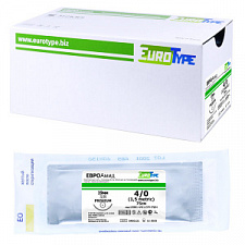 ЕВРОАМИД Премиум 4/0 (12шт, 75см, 19мм Колющая, 3/8) : АРТ40S7DR19 