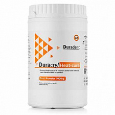 Пластмасса горячей полимеризации Duradent Duracryl Heat Cure,порошок (1кг), Duradent
