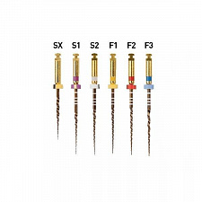 Протейпер Голд (Protaper Gold) стерильные файлы 31мм ассорти SX-F3, 6шт, A0409231G0103, МАЛИФЕР