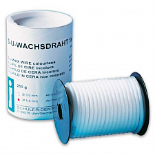 Восковая проволока безцветная мягкая 3,0мм катушка (250г), 62930059, SCHULER DENTAL